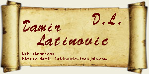 Damir Latinović vizit kartica